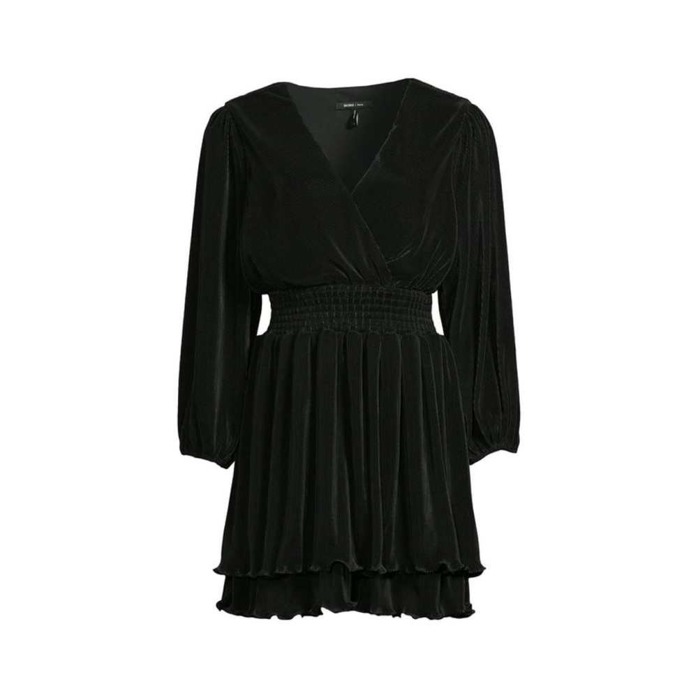 BCBG Paris Faux Wrap Long Sleeve‎ Dress M